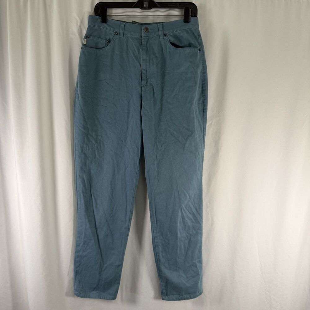 Lauren Jeans Ralph Lauren 30 Blue Flat Front 5 Pocket 100% Cotton High Rise